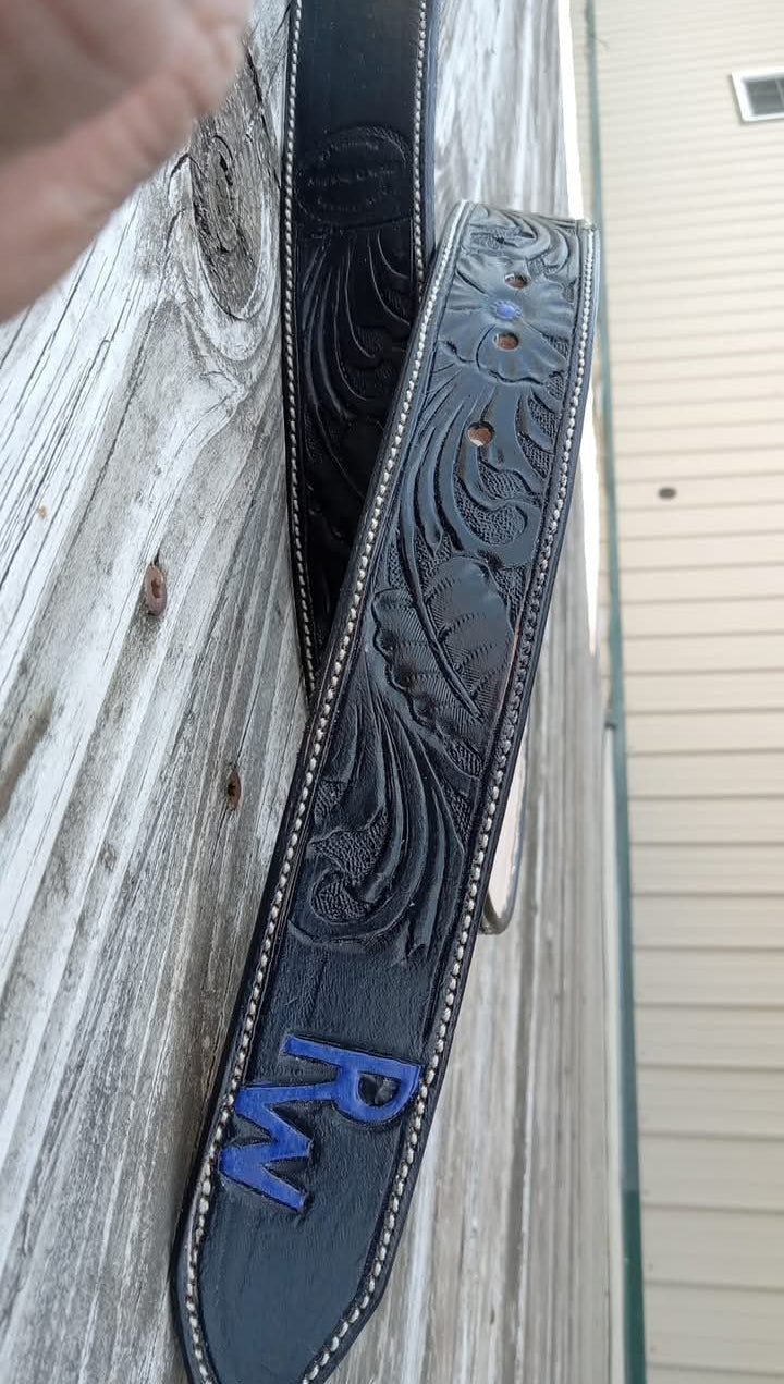 Custom Floral Belt